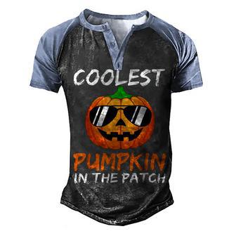 Coolest Pumpkin In The Patch Halloween Boys Girls Men V7 Men's Henley Shirt Raglan Sleeve 3D Print T-shirt - Thegiftio UK