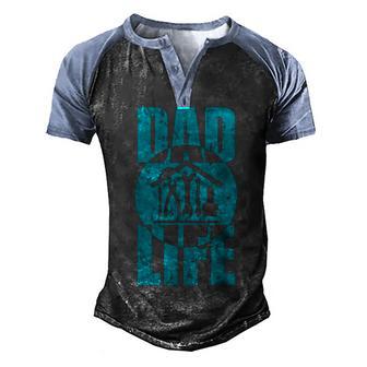 Cute Dad Life With Tool Funny Mechanic Fathers Day Men's Henley Shirt Raglan Sleeve 3D Print T-shirt - Thegiftio UK