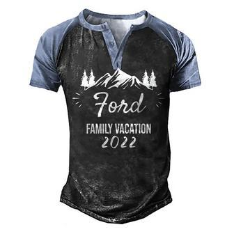 Ford Family Vacation Camping Group Trip Mountain 2022 Men's Henley Shirt Raglan Sleeve 3D Print T-shirt | Seseable CA