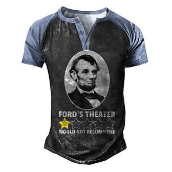 Fords Theater Would Not Recommend 1-Star Abraham Lincoln Men's Henley Shirt Raglan Sleeve 3D Print T-shirt - Thegiftio UK