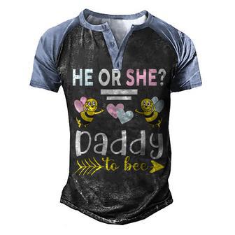 Gender Reveal He Or She Daddy Matching Family Baby Party Men's Henley Shirt Raglan Sleeve 3D Print T-shirt - Thegiftio UK