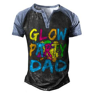 Glow Party Clothing Glow Party T Glow Party Dad Men's Henley Shirt Raglan Sleeve 3D Print T-shirt - Thegiftio UK