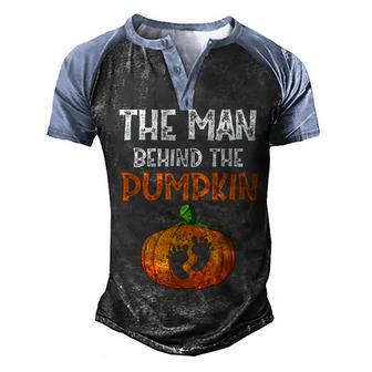 Halloween Halloween Pregnancy 2022 Men Expecting Pumpkin Men's Henley Shirt Raglan Sleeve 3D Print T-shirt - Thegiftio UK