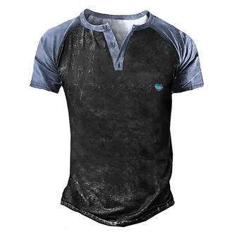 Honduras Simple Love Honduran Flag Heart On Honduras Men's Henley Shirt Raglan Sleeve 3D Print T-shirt - Thegiftio UK