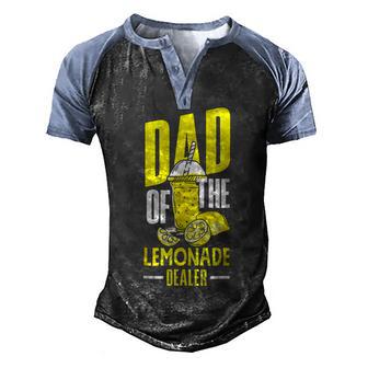 Lemonade Stand Juice Store Dad Of The Lemonade Dealer Funny Men's Henley Shirt Raglan Sleeve 3D Print T-shirt - Thegiftio UK