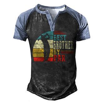 Mens Best Brother By Par Daddy Father Day Gifts Golf Lover Men's Henley Shirt Raglan Sleeve 3D Print T-shirt - Thegiftio UK