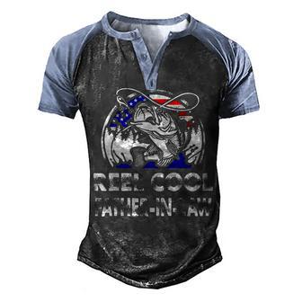 Mens Fathers Day Gift Reel Cool Father-In-Law Fishing Men's Henley Shirt Raglan Sleeve 3D Print T-shirt - Thegiftio UK