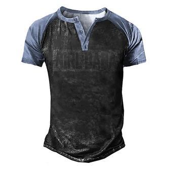 Mens Girl Dada For Dad Vintage Proud Father Of Girl Dada Men's Henley Shirt Raglan Sleeve 3D Print T-shirt - Thegiftio UK
