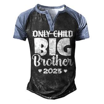 Only Child Expires 2023 Promoted To Big Brother Announcement Men's Henley Shirt Raglan Sleeve 3D Print T-shirt - Thegiftio UK