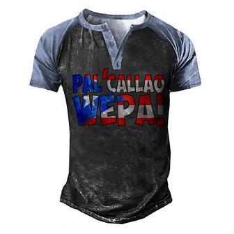 Pal Callao Wepa Puerto Rico Flag Men's Henley Shirt Raglan Sleeve 3D Print T-shirt - Thegiftio UK