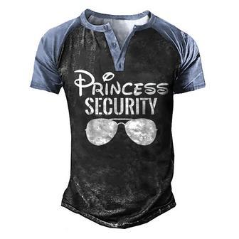 Princess Security Perfects Gifts For Dad Or Boyfriend V2 Men's Henley Shirt Raglan Sleeve 3D Print T-shirt - Thegiftio UK