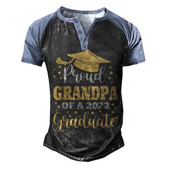 Proud Grandpa Of A Class Of 2022 Graduate Senior 22 Men's Henley Shirt Raglan Sleeve 3D Print T-shirt - Thegiftio UK