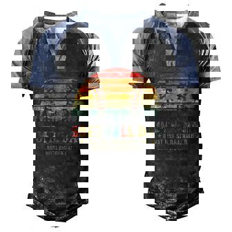 Softball Dad Just Like A Baseball Dad But With Bigger Balls V2 Men's Henley Shirt Raglan Sleeve 3D Print T-shirt - Thegiftio