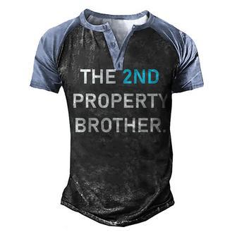 The 2Nd Property Brother Men's Henley Shirt Raglan Sleeve 3D Print T-shirt - Thegiftio UK