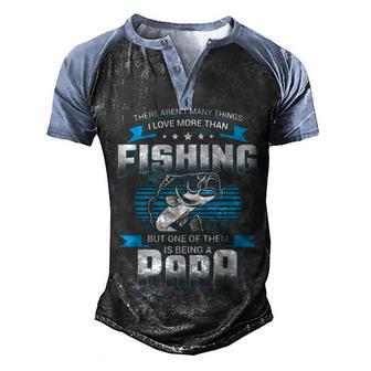 There Arent Many Things I Love More Than Fishing Men's Henley Shirt Raglan Sleeve 3D Print T-shirt - Thegiftio UK