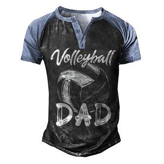 Volleyball Dad For Men Family Matching Volleyball Players Men's Henley Shirt Raglan Sleeve 3D Print T-shirt - Thegiftio UK