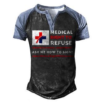 Volunr - Constitutional Amendment Men's Henley Shirt Raglan Sleeve 3D Print T-shirt - Thegiftio UK