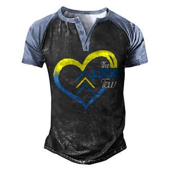 World Down Syndrome Awareness Day 3 Arrows Lucky Few Tattoo Men's Henley Shirt Raglan Sleeve 3D Print T-shirt - Thegiftio UK