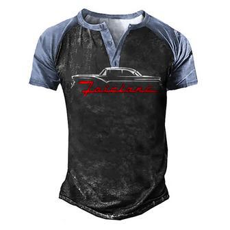 1955 1956 Fairlane Men's Henley Shirt Raglan Sleeve 3D Print T-shirt - Thegiftio UK