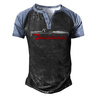 1957 1958 1959 Fairlane Convertible Men's Henley Shirt Raglan Sleeve 3D Print T-shirt - Thegiftio UK