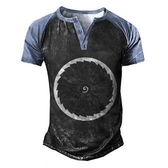 737 Turbine Commercial Airliner Pilot Men's Henley Shirt Raglan Sleeve 3D Print T-shirt - Thegiftio UK