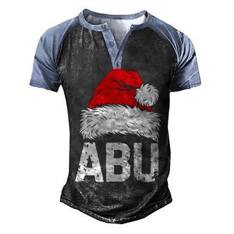 Abu Santa Christmas Family Xmas Gifts Men's Henley Shirt Raglan Sleeve 3D Print T-shirt - Thegiftio UK