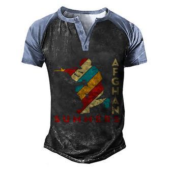 Afghan Summers Veteran Us Army Veteran Day Graphic Design Printed Casual Daily Basic Men's Henley Shirt Raglan Sleeve 3D Print T-shirt - Thegiftio UK