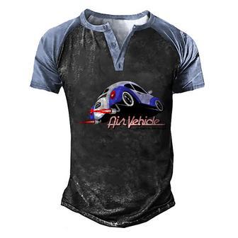 Air Vehicle Graphic Design Printed Casual Daily Basic Men's Henley Shirt Raglan Sleeve 3D Print T-shirt - Thegiftio UK