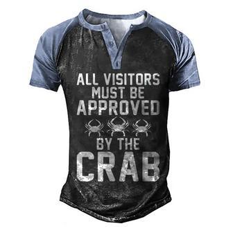 All Visitors Must Be Approved By The Crab Owner Cute Gift Graphic Design Printed Casual Daily Basic Men's Henley Shirt Raglan Sleeve 3D Print T-shirt - Thegiftio UK