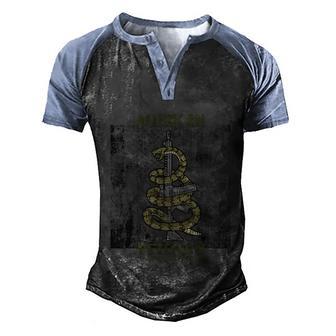 American Veteran Graphic Design Printed Casual Daily Basic V4 Men's Henley Shirt Raglan Sleeve 3D Print T-shirt - Thegiftio UK