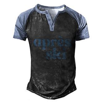 Après Ski Retro Winter Sports Funny Gift Graphic Design Printed Casual Daily Basic Men's Henley Shirt Raglan Sleeve 3D Print T-shirt - Thegiftio UK