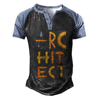 Architect Architecture Funny Architect Meaningful Gift Graphic Design Printed Casual Daily Basic Men's Henley Shirt Raglan Sleeve 3D Print T-shirt - Thegiftio UK