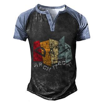 Architect Vintage Retro Architect Design Gift Graphic Design Printed Casual Daily Basic Men's Henley Shirt Raglan Sleeve 3D Print T-shirt - Thegiftio UK