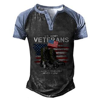 Army Veteran Graphic Design Printed Casual Daily Basic V6 Men's Henley Shirt Raglan Sleeve 3D Print T-shirt - Thegiftio UK