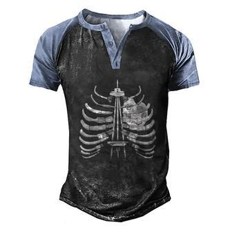 Art Bones Art I Can Feel It In My Bones V2 Men's Henley Shirt Raglan Sleeve 3D Print T-shirt - Thegiftio UK