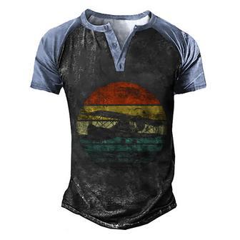 Aviator Pilot Funny Retro Biplane Airplane Aviation Graphic Design Printed Casual Daily Basic Men's Henley Shirt Raglan Sleeve 3D Print T-shirt - Thegiftio UK