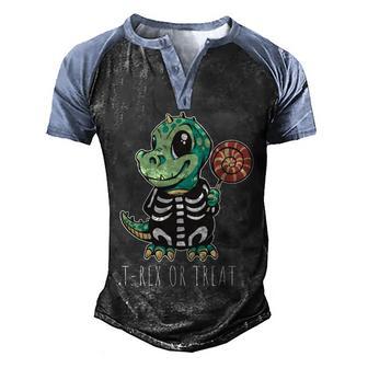 Baby T Rex Dinosaur Skeleton Graphic Design Printed Casual Daily Basic Men's Henley Shirt Raglan Sleeve 3D Print T-shirt - Thegiftio UK