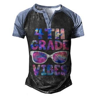 Back To School 4Th Grade Vibes First Day Teacher Men's Henley Shirt Raglan Sleeve 3D Print T-shirt - Thegiftio UK