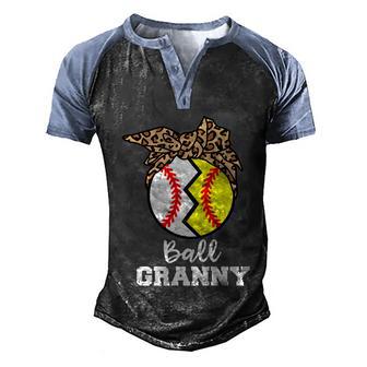 Ball Granny Funny Baseball Softball Granny Gift Graphic Design Printed Casual Daily Basic Men's Henley Shirt Raglan Sleeve 3D Print T-shirt - Thegiftio UK