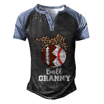 Ball Granny Funny Football Baseball Granny Gift Graphic Design Printed Casual Daily Basic Men's Henley Shirt Raglan Sleeve 3D Print T-shirt - Thegiftio UK
