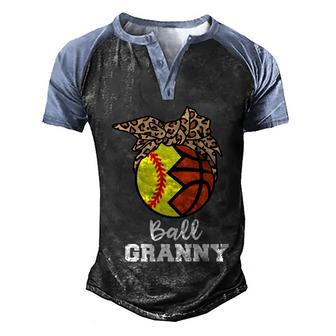 Ball Granny Funny Softball Basketball Granny Gift Graphic Design Printed Casual Daily Basic Men's Henley Shirt Raglan Sleeve 3D Print T-shirt - Thegiftio UK