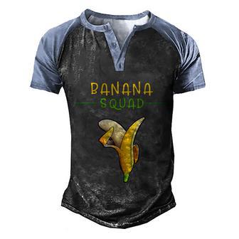 Banana Squad Dabbing Dance Funny Cute Men's Henley Shirt Raglan Sleeve 3D Print T-shirt - Thegiftio UK