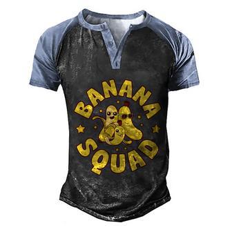 Banana Squad Dance Dancing Funny Cute Men's Henley Shirt Raglan Sleeve 3D Print T-shirt - Thegiftio UK