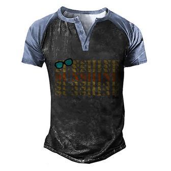 Barbie Sunshine Meaningful Gift Men's Henley Shirt Raglan Sleeve 3D Print T-shirt - Thegiftio UK