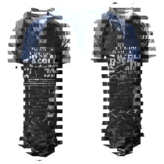 Baseball Mom Mothers Gift Men's Henley Shirt Raglan Sleeve 3D Print T-shirt - Thegiftio