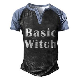 Basic Witch Graphic Design Printed Casual Daily Basic V2 Men's Henley Shirt Raglan Sleeve 3D Print T-shirt - Thegiftio UK