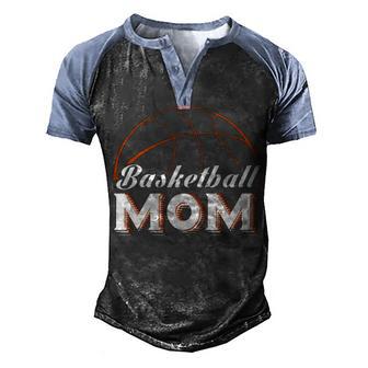 Basketball Mom Best Mothers Gift Men's Henley Shirt Raglan Sleeve 3D Print T-shirt - Thegiftio UK