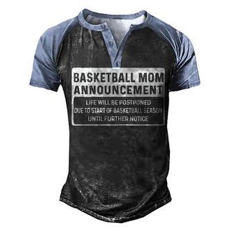 Basketball Mom Funny Gift For Mothers Men's Henley Shirt Raglan Sleeve 3D Print T-shirt - Thegiftio UK