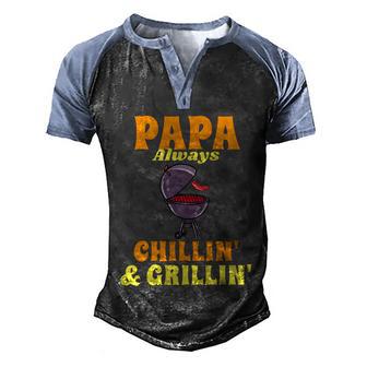 Bbq Smoker Dad Gift Grilling Grill Master Fathers Day Gift Graphic Design Printed Casual Daily Basic Men's Henley Shirt Raglan Sleeve 3D Print T-shirt - Thegiftio UK