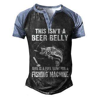 Beer Belly - Fuel Tank For A Fishing Machine Men's Henley Shirt Raglan Sleeve 3D Print T-shirt - Seseable